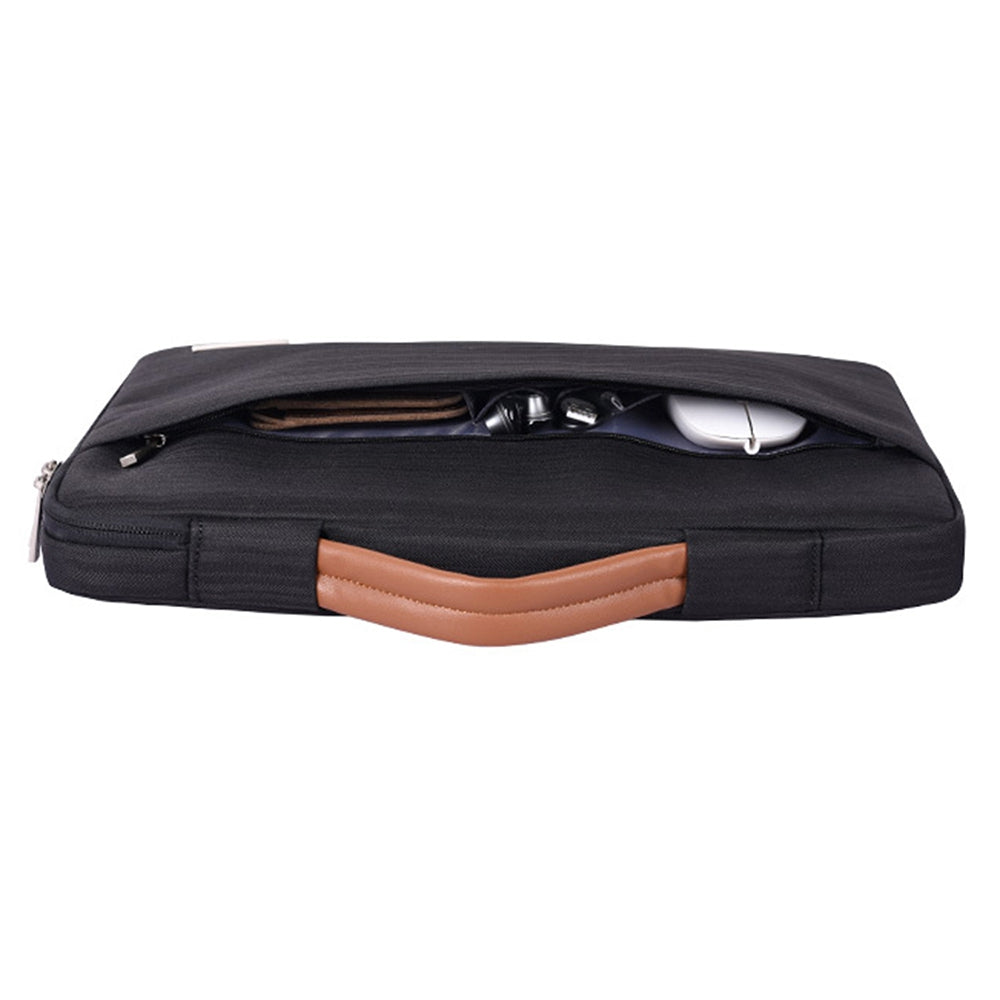 Canvasartian K28-05 13-inch Waterproof Laptop Protective Bag Notebook Handbag with Front Pocket - Black Canvasartian K28-05 13-inch Waterproof Laptop Protective Bag Notebook Handbag with Front Pocket - Black